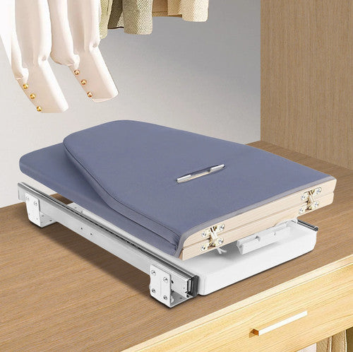 80cm Modern Retractable Ironing Board MDF Steel Durable Modern Hotel and Home UK