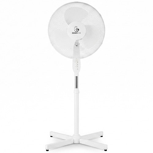 16" Pedestal Fan 3-Speed Oscillating Standing Height Adjustable Home Office UK