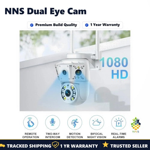 NNS Dual-eye Camera Wi-Fi Full-color Night Vision CCTV High Definition Security