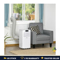 HOMCOM 7000 BTU Portable 4 in 1 Air Conditioner Dehumidifier Fan Swing White AC