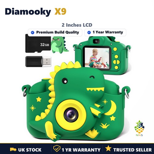 DIAMOOKY X9 2inch Kids Digital Camera 20MP 1080P Toy Camera Rubber Unisex Gift