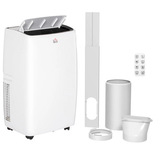 HOMCOM Portable 12000BTU Extra Cool Mobile Air Conditioner 24H Timer AC UK
