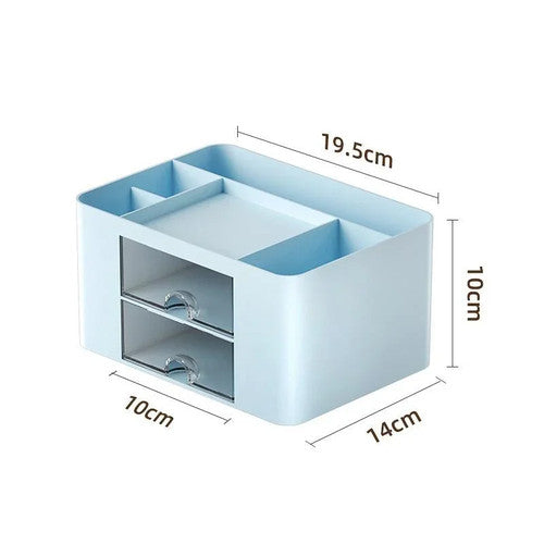 Transparent Drawer Storage Box Desktop Organizer School Supplies