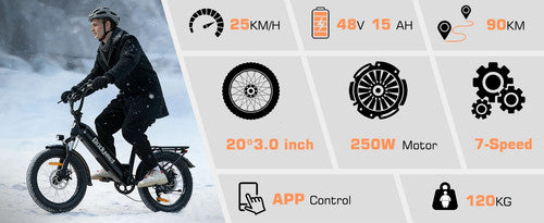 Bodywel F20 Electric Dirt Bike 20" 250W Mountain E Bike 48V 13Ah Long Range UK