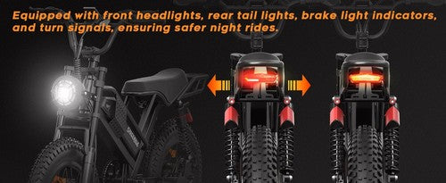 Spacewalk M7 Electric Bike 1500W Peak 48V 15Ah 20in Fat Tyre Off Road EBike