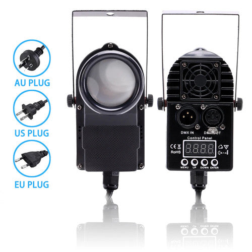 U'King 4PCS Mini LED Pinspot Lights RGBW DMX512 Stage DJ Party Disco UK