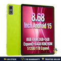 ANRY 8.68 inch Android 15 Tablet 64GB WiFi Bluetooth Dual Cameras 12000mAh UK