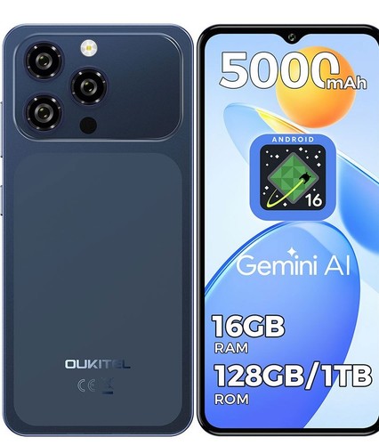 OUKITEL C17 Smartphone 16GB+128GB 6.52" 5000mAh 13MP Android 4G Unlocked UK