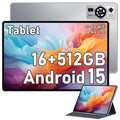 NNS UXD A5 10.1in Tablet 8GB 512GB WiFi LTE 6000mAh + Keyboard Mouse Stylus UK - Grey