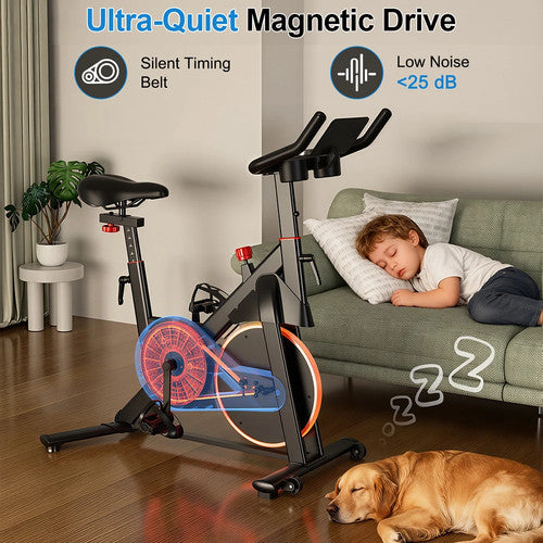 Superun S1 Exercise Bike 32 Level Magnetic Resistance Indoor 300 LBS Weight MAX