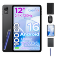 NNS P12 12in Android Tablet 8GB 128GB 5G 120Hz 2.4K 10000mAh + Keyboard UK