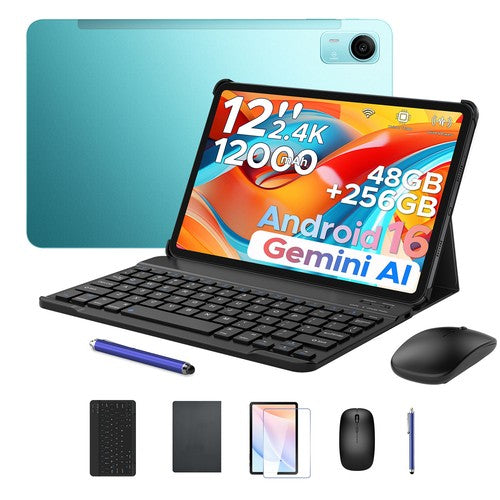 NNS P12 Pro 12in Tablet 8GB 256GB 120Hz 2.4K 12000mAh T7300 NFC Face Unlock UK