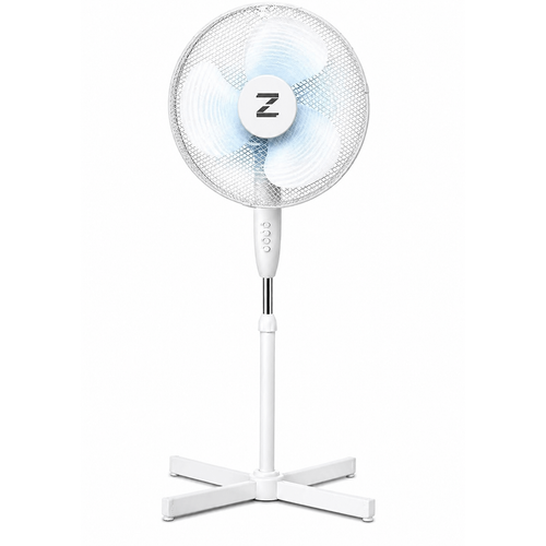Pedestal Fan 17in Extendable Oscillating 3-Speed Adjustable Height Tiltable UK