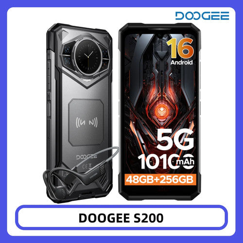 DOOGEE S200 5G VIP Edition Rugged Phone Dimensity 7050 12GB 256GB 100MP 10100mAh