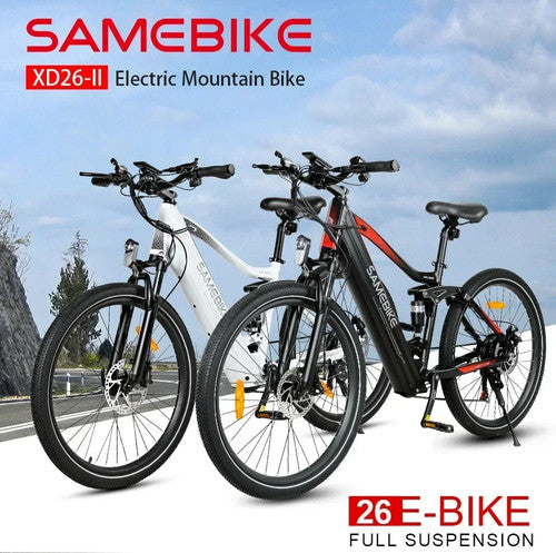 SAMEBIKE XD26 II 250W 48V 14Ah Electric Bike 26"Long Range Mountain E Bike UK