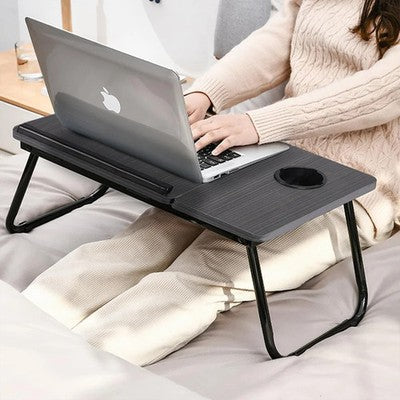 Folding Desk Laptop Table 5-Level Height Adjustment Modern Strong Space Saving