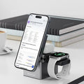 NIUYANE 3-in-1 Wireless Charging Station 15W Fast Charger iPhone Watch AirPods