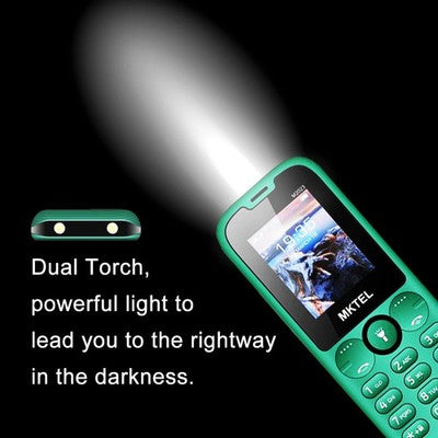 MKTEL M2023 Classic Feature Phone 1.77inch Display Dual SIM FM Radio Flashlight