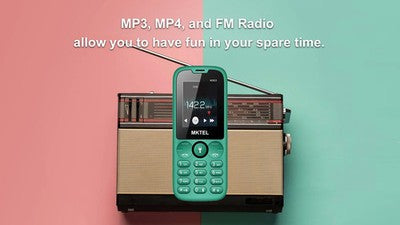 MKTEL M2023 Classic Feature Phone 1.77inch Display Dual SIM FM Radio Flashlight