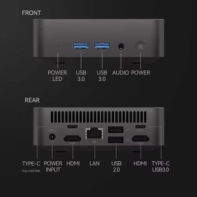 Mini PC Core N150 4 Core 16GB 32GB RAM 1TB 2TB SSD Windows 11 WIFI6 BT5.2 4K