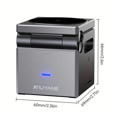 NIUYANE 3-in-1 Wireless Charging Station 15W Fast Charger iPhone Watch AirPods