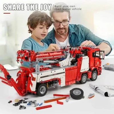 Mould King 17027 Technical Truck Toys APP RC Motorized Fire Rescue Vehicle Gift