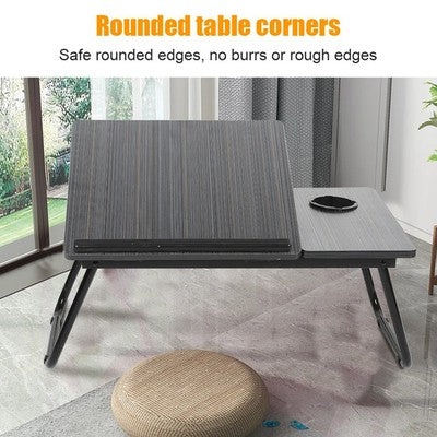 Folding Desk Laptop Table 5-Level Height Adjustment Modern Strong Space Saving