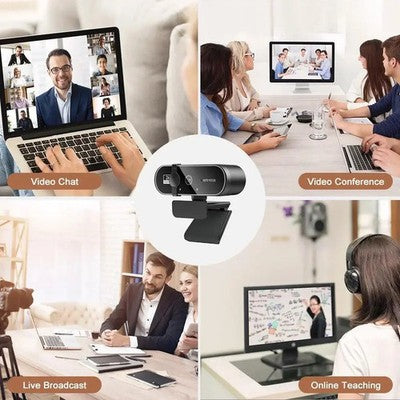 EOENKK 4K Webcam Video Camera 2K 4K 1080P Autofocus Streaming Web Cam USB FHD
