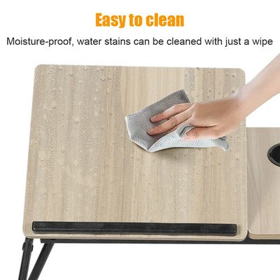 Folding Desk Laptop Table 5-Level Height Adjustment Modern Strong Space Saving