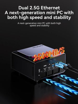 GMKtec K12 Fast Gaming Mini PC AMD Ryzen 7 H 255 16GB DDR5 1TB WiFi 6E BT 5.2