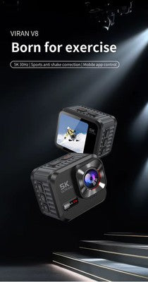 Viran V8 Action Camera 5K30FPS FHD Waterproof Sport Cam Remote Control WiFi