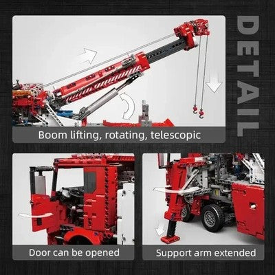 Mould King 17027 Technical Truck Toys APP RC Motorized Fire Rescue Vehicle Gift