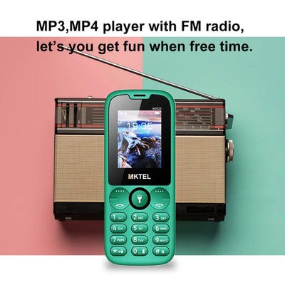 MKTEL M2023 Classic Feature Phone 1.77inch Display Dual SIM FM Radio Flashlight