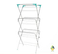 Clothes Airer Foldable Alloy Steel 15m 15kg Corner Hooks Sock Dryer Grey UK