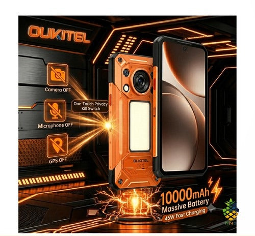 Oukitel WP500 Rugged Smartphone 6.8in 12GB 1TB 10000mAh 45W 108MP Thermal NFC