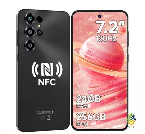 Oukitel C68 Smartphone 7.2in 120Hz 24GB 256GB 6000mAh 8MP Fingerprint NFC