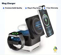 3-in-1 Wireless Charging Station Fast Charger iPhone Watch AirPods Night Light