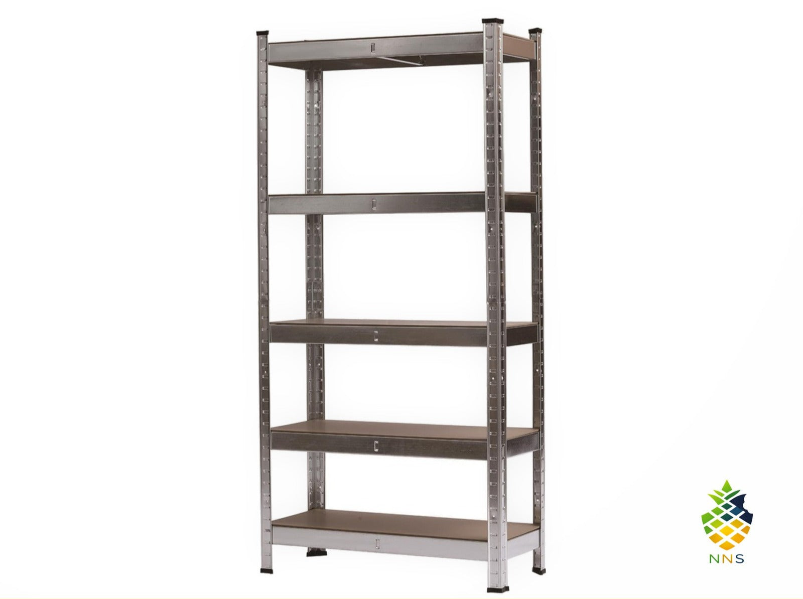 5-Tier Metal Shelving Unit Heavy Duty Garage Storage Racking 148x75x30cm UK
