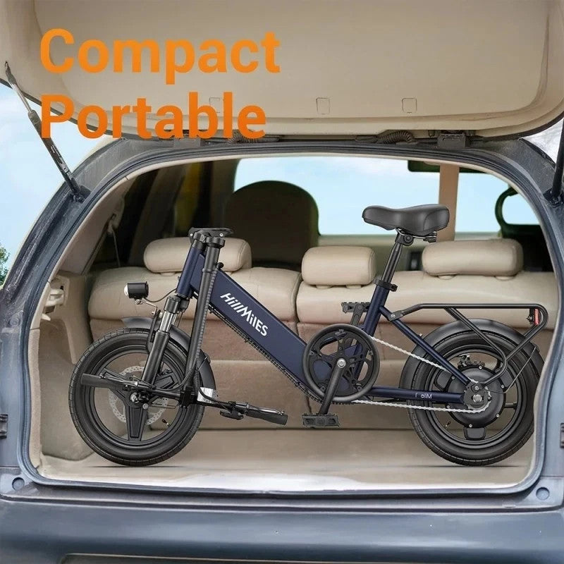 HillMiles Mile 1 14" Foldable Electric Bike 250W 36V Urban Commuter E-Bike UK