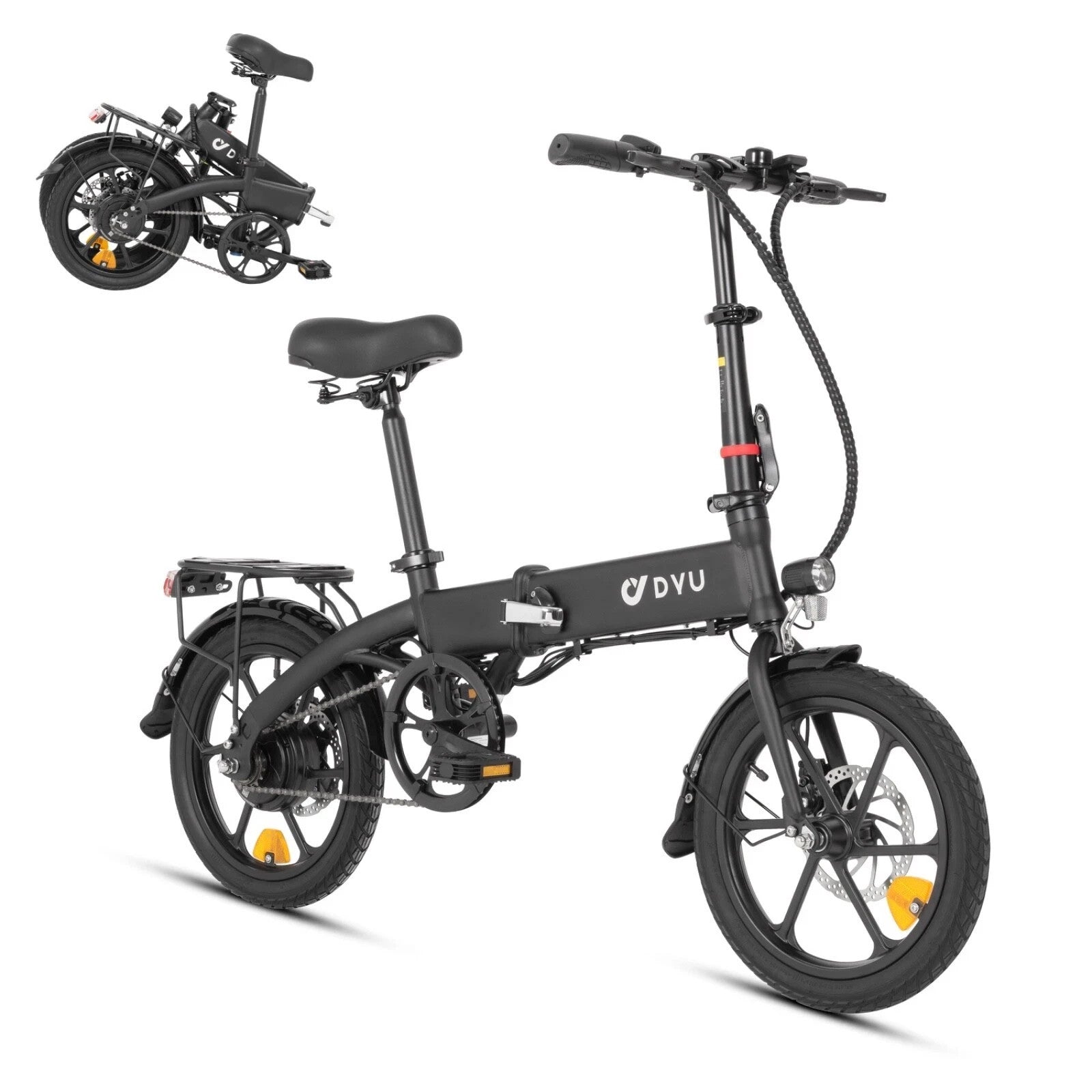DYU A1F PRO 16" Folding Electric Bike 250W 36V E-Bike 60KM Range City Urban