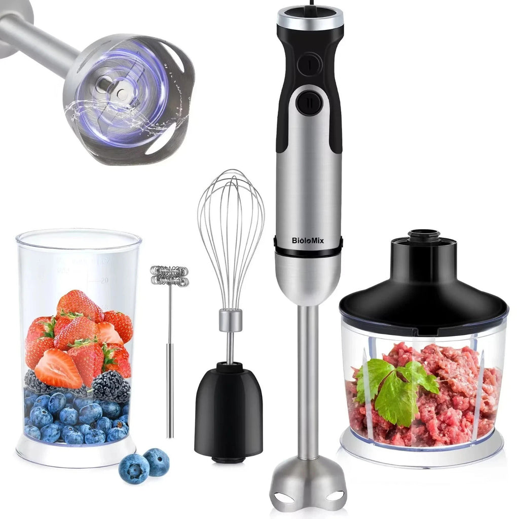 BioloMix 1200W 5-in-1 Hand Blender Bowl Stainless Steel UK