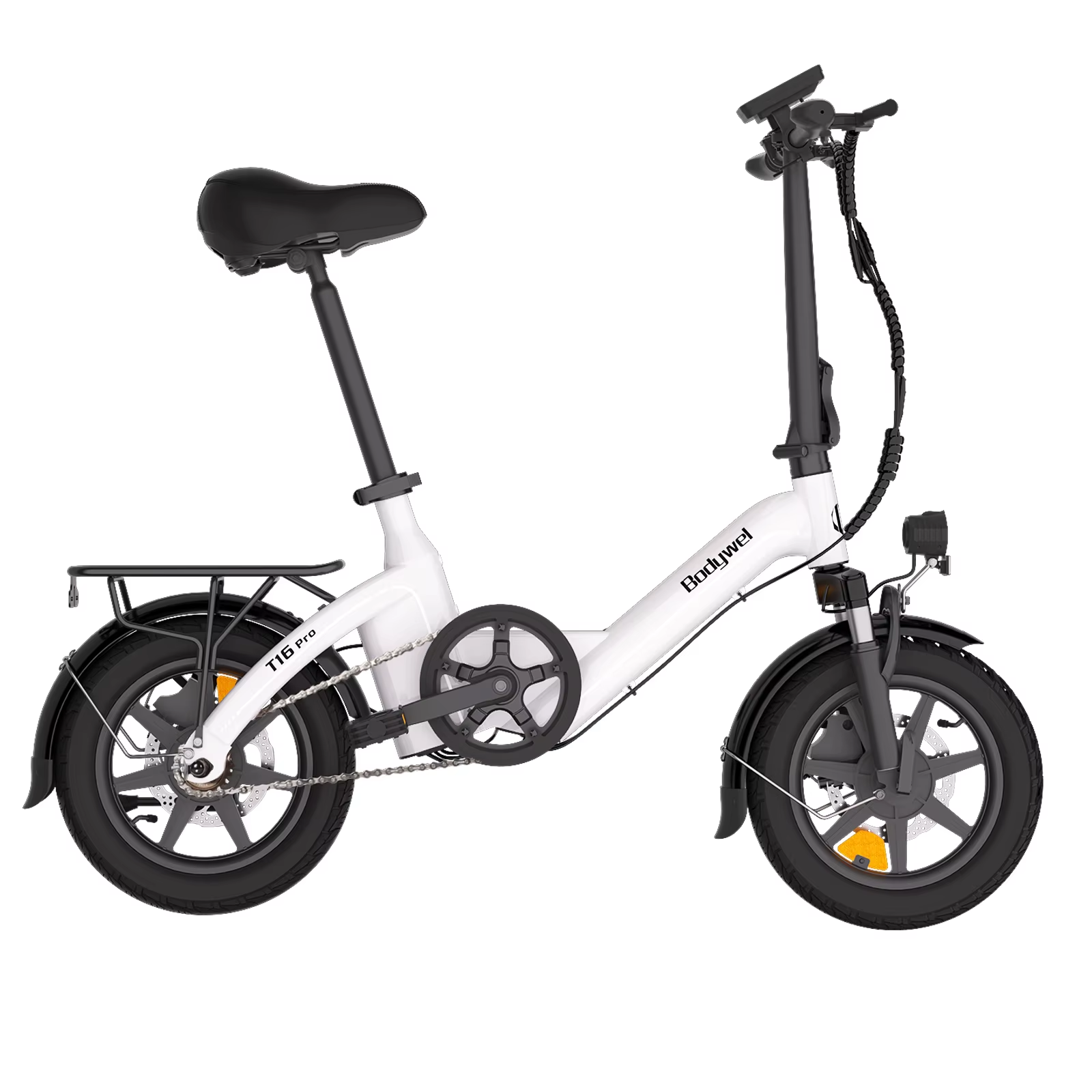 Bodywel T16PRO 14" Foldable Electric Bike 250W 36V City E-Bike Commuter 50KM UK