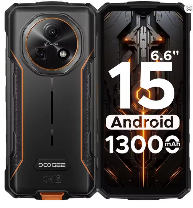 DOOGEE Fire Rugged Smartphone Android 15 13000mAh NFC UK