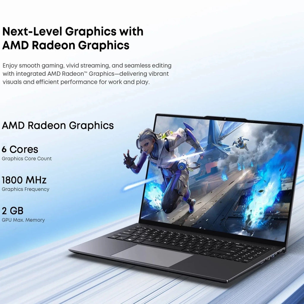 CHUWI CoreBook Plus 16” Laptop Ryzen 5 7530U 16GB RAM 512GB SSD Win11 FHD IPS UK