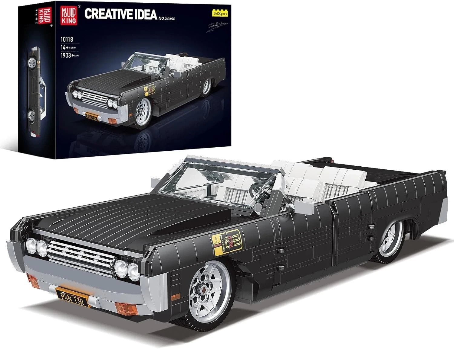 Mould King 10118 Continental Vintage Car Building Blocks Brick Set UK