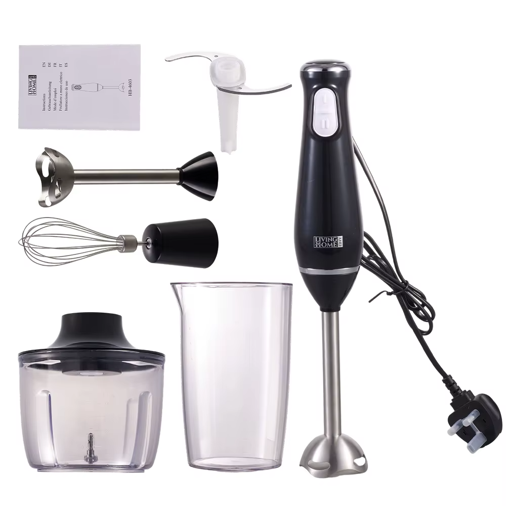 KOMORE 800W 4-in-1 Hand Blender Bowl UK