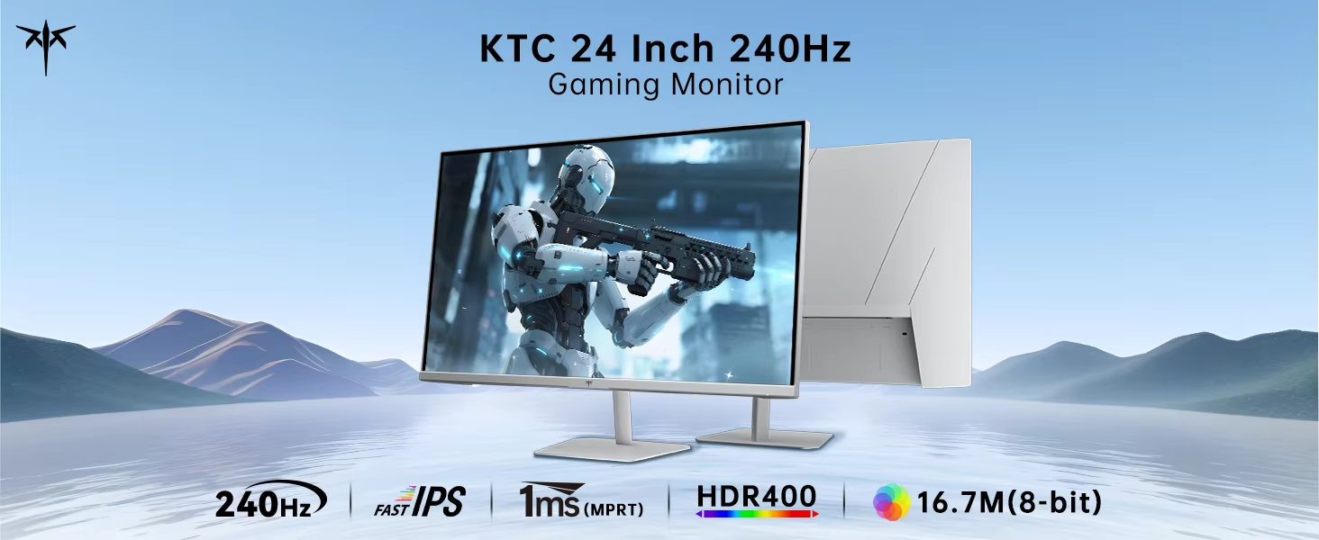KTC 24" IPS FHD Gaming Monitor 240Hz 1ms UK