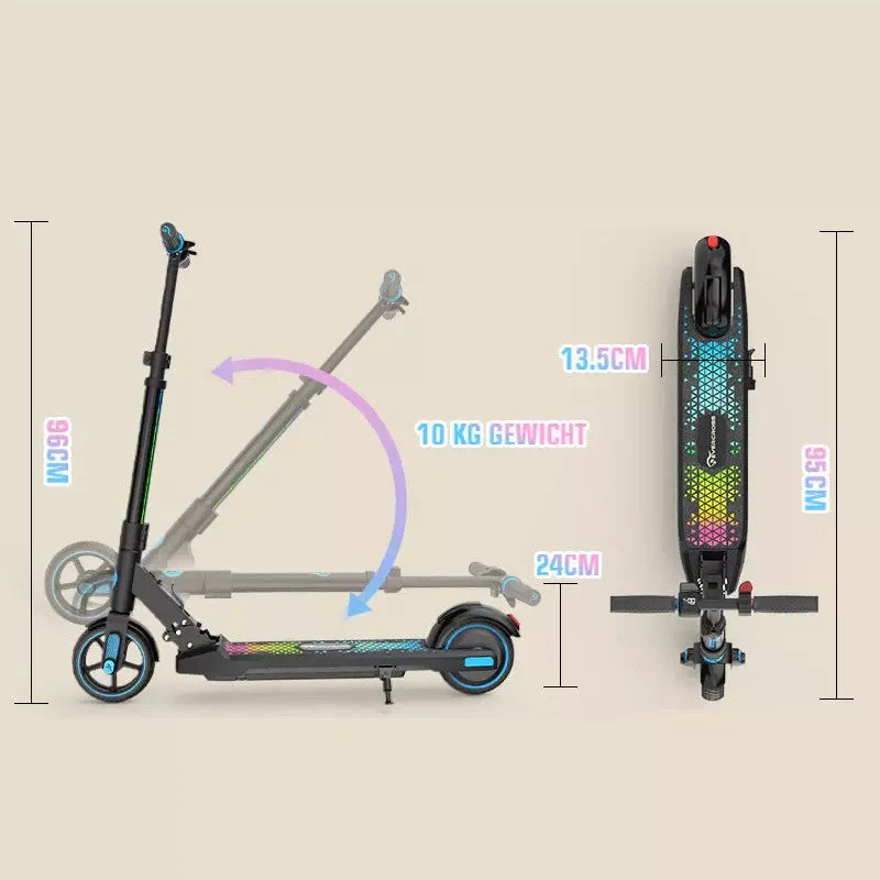 EVERCROSS EV06C Safe Electric E Scooter Kids Ages 6-12 Foldable Electric Scooter