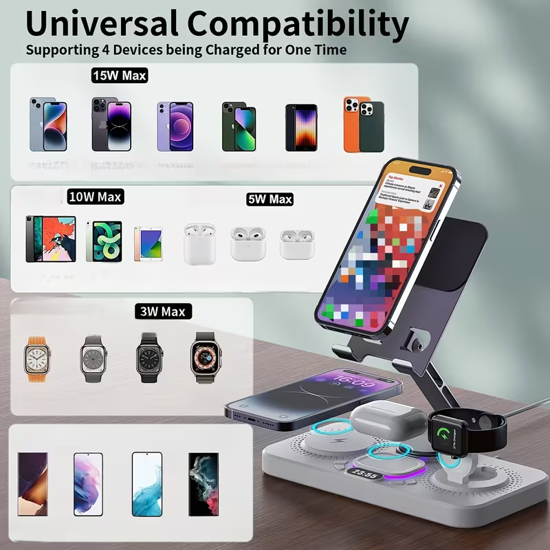 6-in-1 Wireless Charging Station iPhone Apple Watch AirPods UK