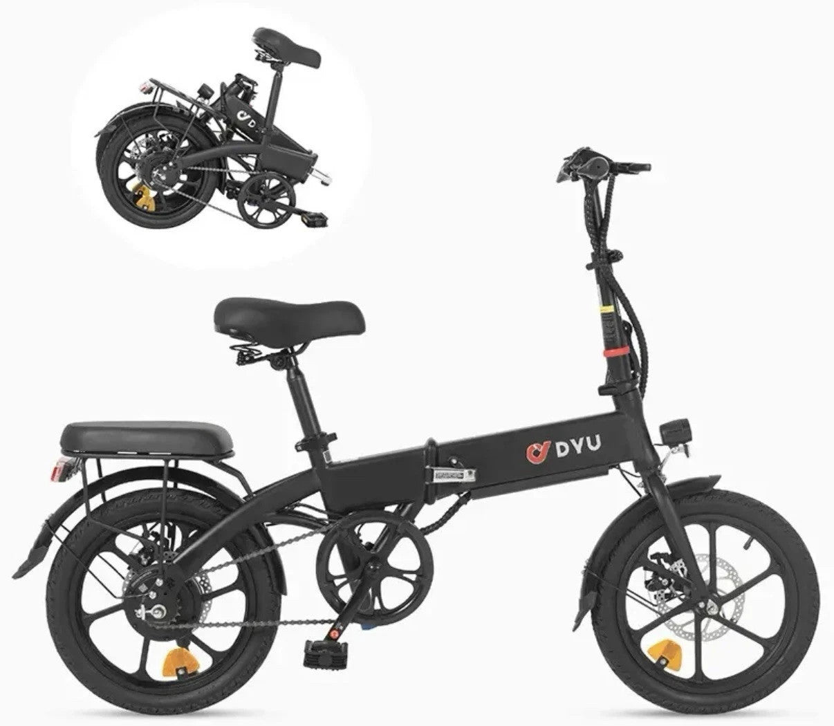 DYU A1F PRO 16" Folding Electric Bike 250W 36V E-Bike 60KM Range City Urban